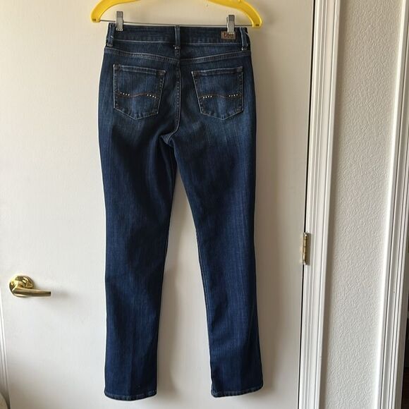 Lee Mid Rise Straight Leg Regular fit Jeans Size 4 Medium GUC Blue - Picture 2 of 6